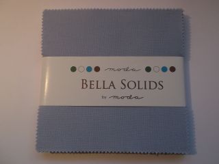 Bella Solids Baby Blue, Charm Pack